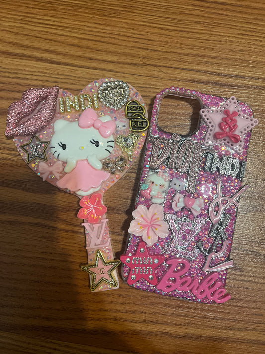 Luxe Charm Case and Junked Mini Heart Mirror